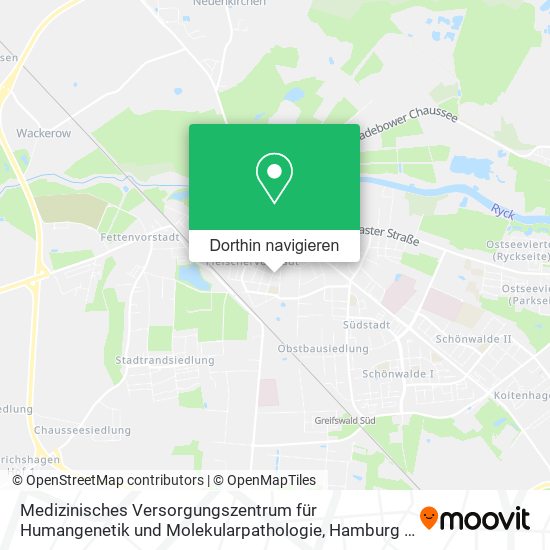 Medizinisches Versorgungszentrum für Humangenetik und Molekularpathologie Karte