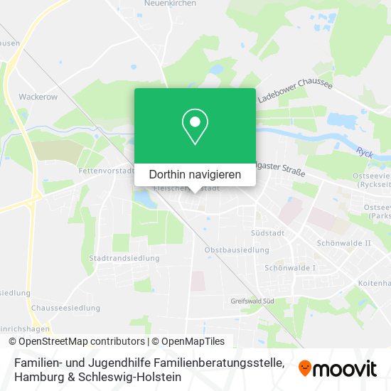 Familien- und Jugendhilfe Familienberatungsstelle Karte