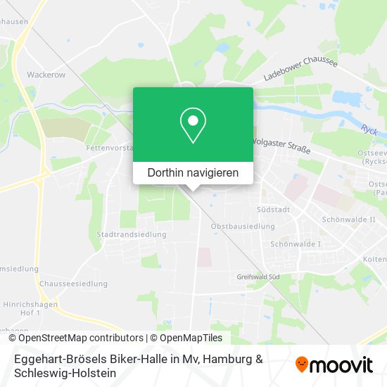 Eggehart-Brösels Biker-Halle in Mv Karte