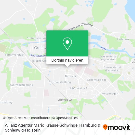Allianz Agentur Mario Krause-Schwinge Karte