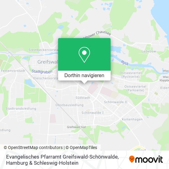 Evangelisches Pfarramt Greifswald-Schönwalde Karte