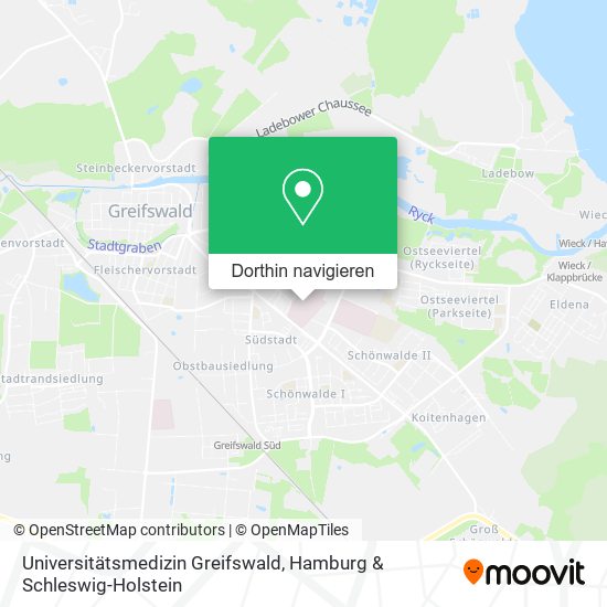 Universitätsmedizin Greifswald Karte