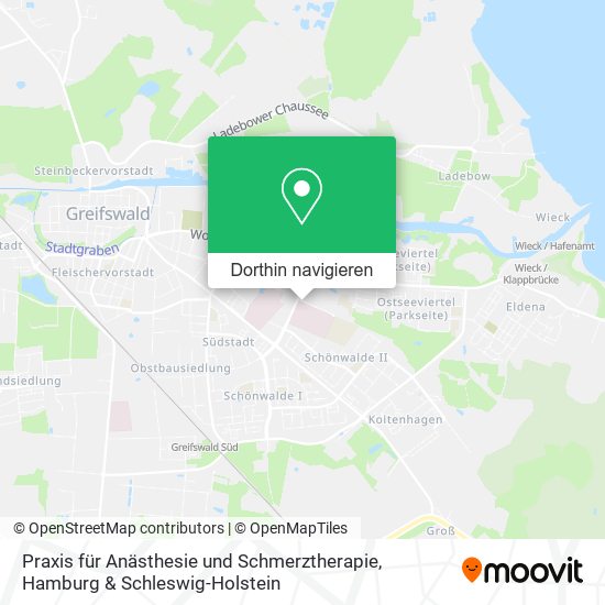 Praxis für Anästhesie und Schmerztherapie Karte