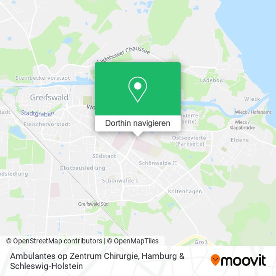Ambulantes op Zentrum Chirurgie Karte