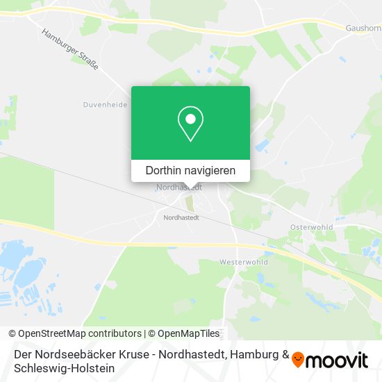 Der Nordseebäcker Kruse - Nordhastedt Karte