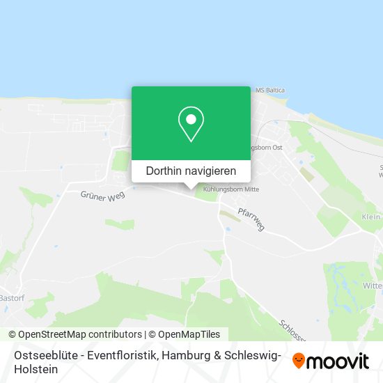 Ostseeblüte - Eventfloristik Karte