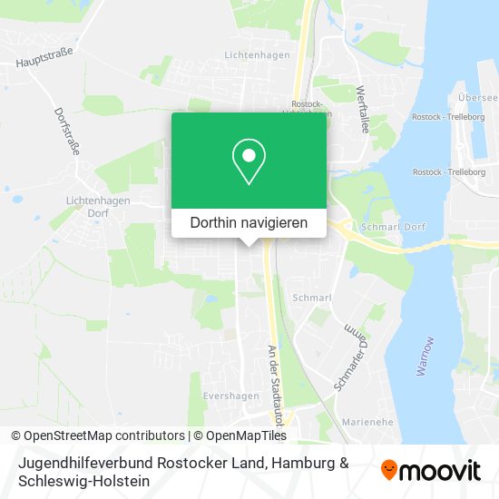 Jugendhilfeverbund Rostocker Land Karte