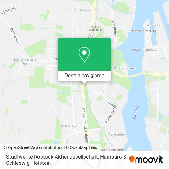 Stadtwerke Rostock Aktiengesellschaft Karte