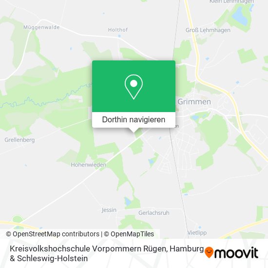 Kreisvolkshochschule Vorpommern Rügen Karte