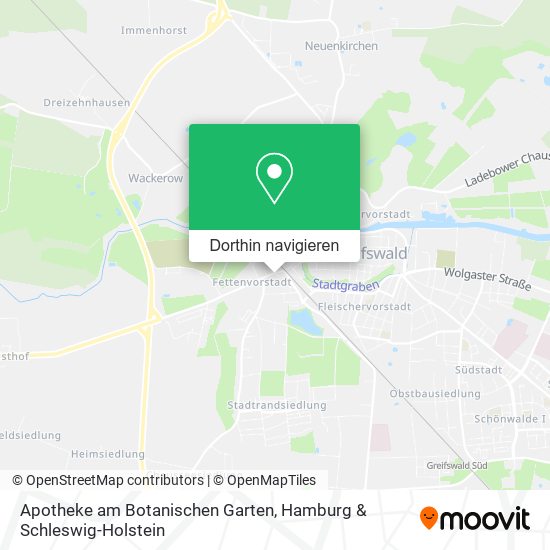 Apotheke am Botanischen Garten Karte