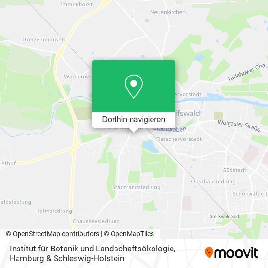 Institut für Botanik und Landschaftsökologie Karte