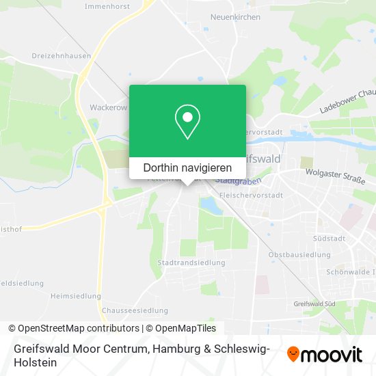 Greifswald Moor Centrum Karte