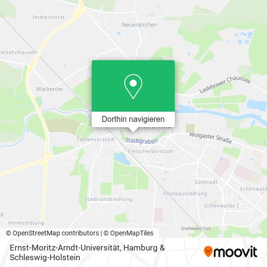 Ernst-Moritz-Arndt-Universität Karte