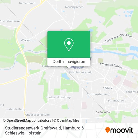 Studierendenwerk Greifswald Karte