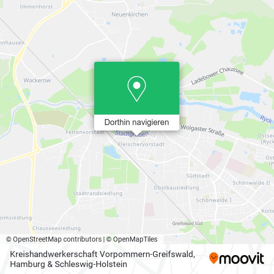 Kreishandwerkerschaft Vorpommern-Greifswald Karte