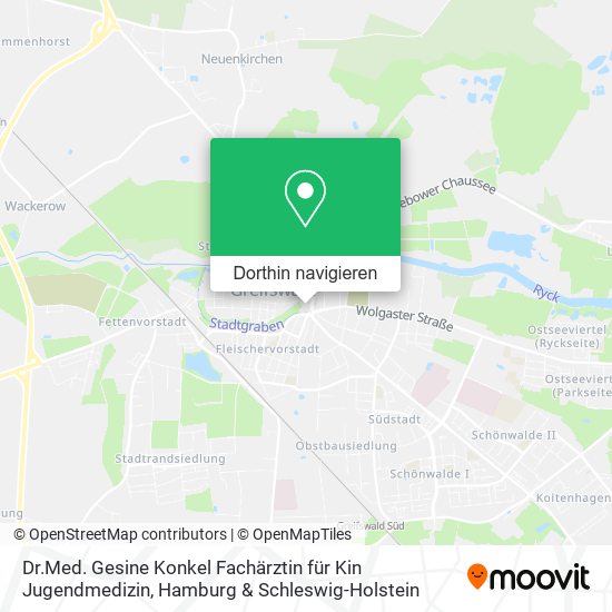 Dr.Med. Gesine Konkel Fachärztin für Kin Jugendmedizin Karte