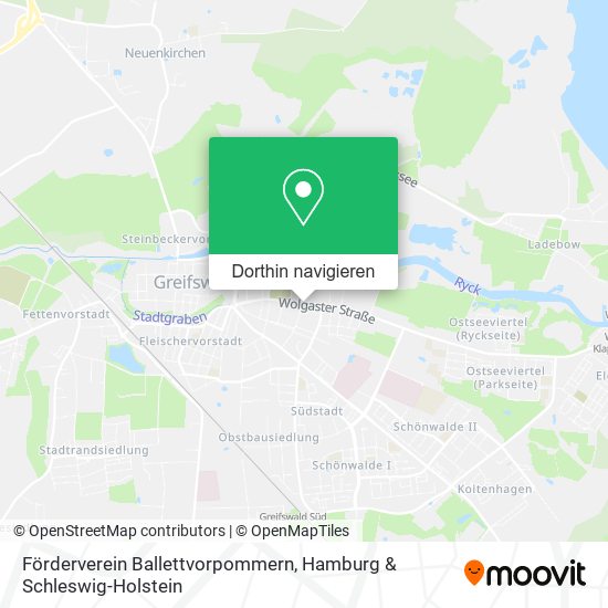 Förderverein Ballettvorpommern Karte