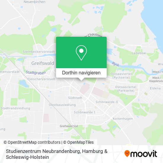 Studienzentrum Neubrandenburg Karte