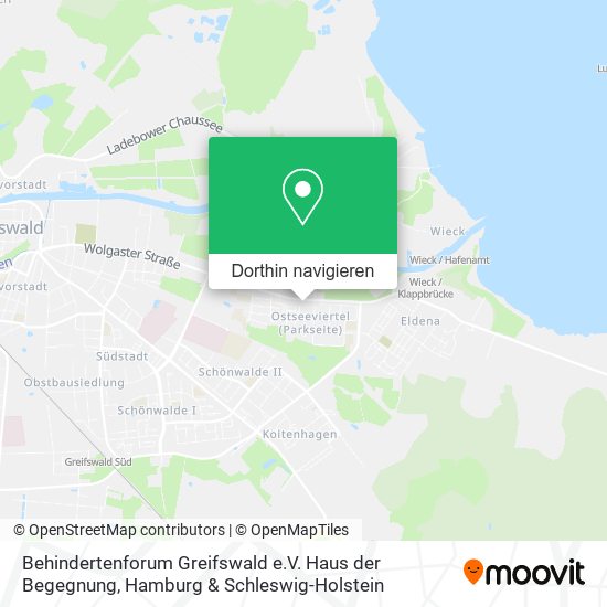 Behindertenforum Greifswald e.V. Haus der Begegnung Karte