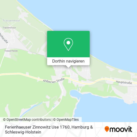 Ferienhaeuser Zinnowitz Use 1760 Karte