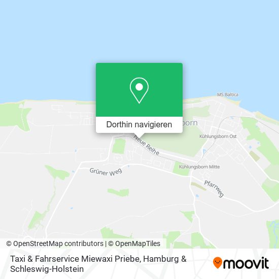 Taxi & Fahrservice Miewaxi Priebe Karte