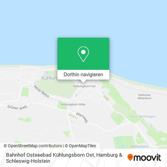 Bahnhof Ostseebad Kühlungsborn Ost Karte