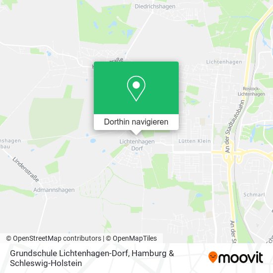 Grundschule Lichtenhagen-Dorf Karte