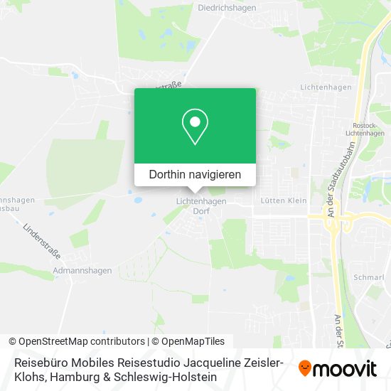Reisebüro Mobiles Reisestudio Jacqueline Zeisler-Klohs Karte