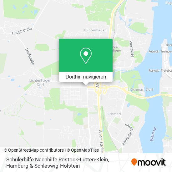 Schülerhilfe Nachhilfe Rostock-Lütten-Klein Karte