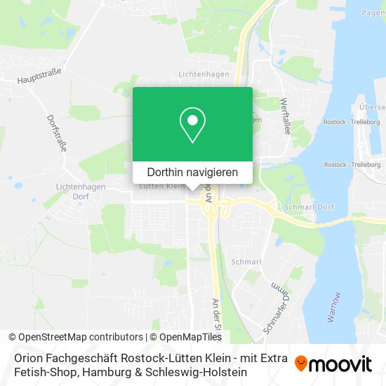 Orion Fachgeschäft Rostock-Lütten Klein - mit Extra Fetish-Shop Karte