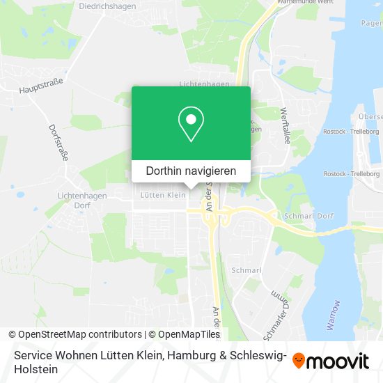 Service Wohnen Lütten Klein Karte