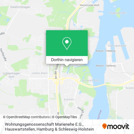 Wohnungsgenossenschaft Marienehe E.G., Hauswartstellen Karte