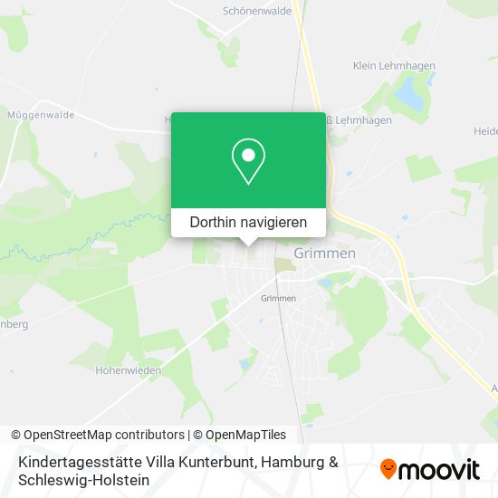 Kindertagesstätte Villa Kunterbunt Karte