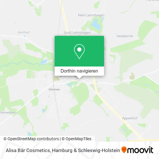 Alisa Bär Cosmetics Karte