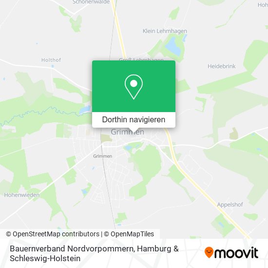 Bauernverband Nordvorpommern Karte