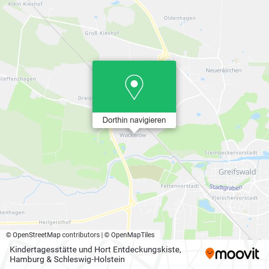 Kindertagesstätte und Hort Entdeckungskiste Karte