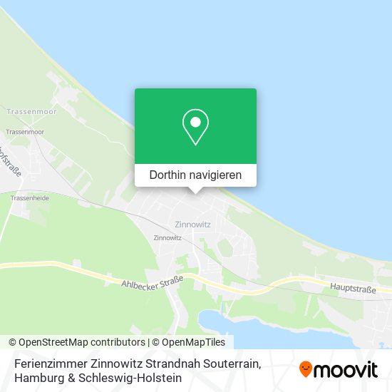 Ferienzimmer Zinnowitz Strandnah Souterrain Karte