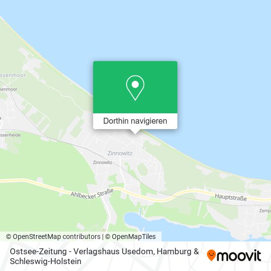 Ostsee-Zeitung - Verlagshaus Usedom Karte