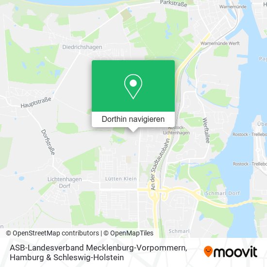 ASB-Landesverband Mecklenburg-Vorpommern Karte
