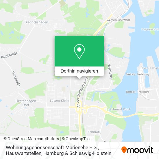Wohnungsgenossenschaft Marienehe E.G., Hauswartstellen Karte