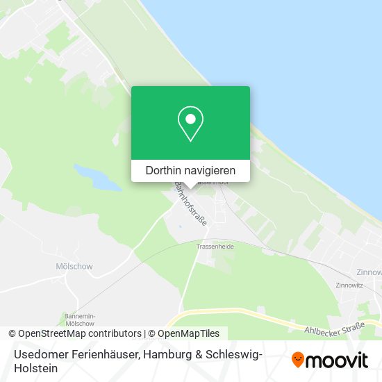 Usedomer Ferienhäuser Karte