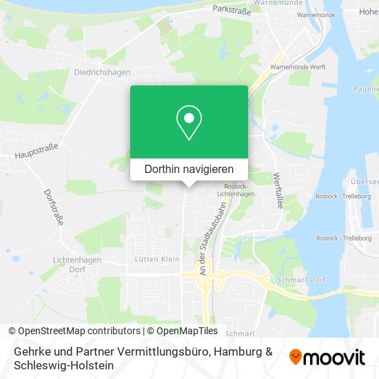 Gehrke und Partner Vermittlungsbüro Karte