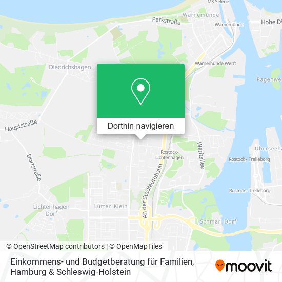 Einkommens- und Budgetberatung für Familien Karte