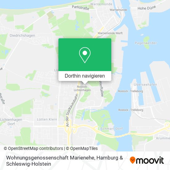 Wohnungsgenossenschaft Marienehe Karte