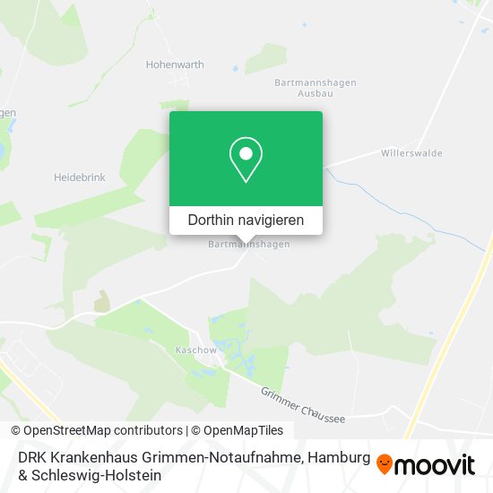 DRK Krankenhaus Grimmen-Notaufnahme Karte