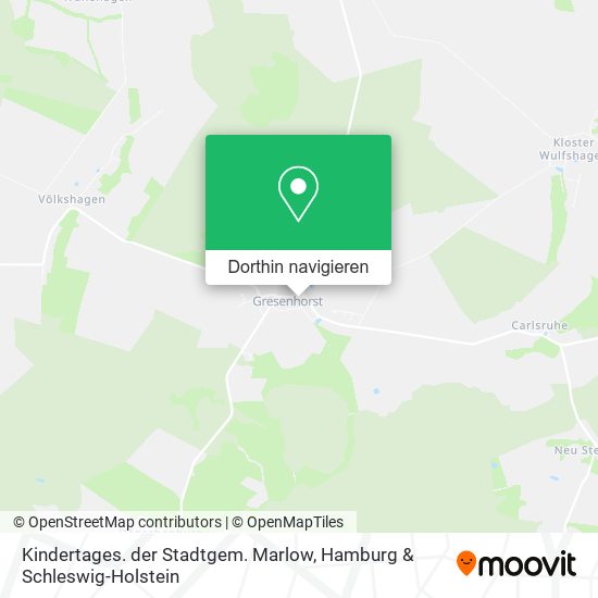 Kindertages. der Stadtgem. Marlow Karte