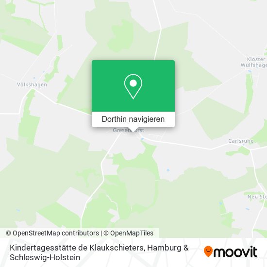 Kindertagesstätte de Klaukschieters Karte