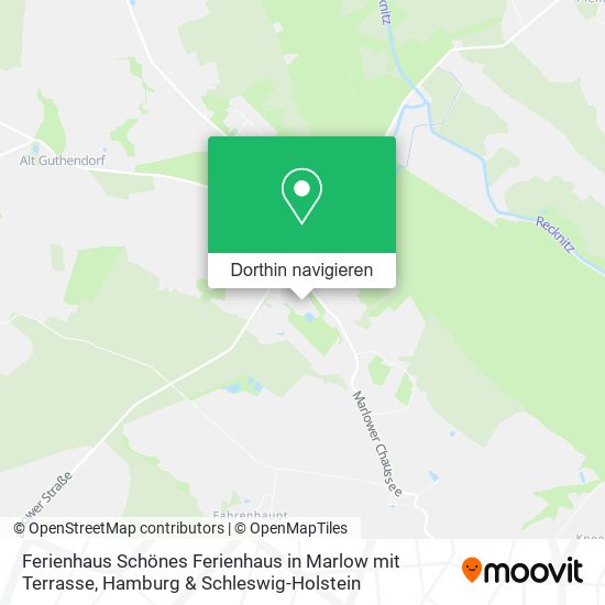 Ferienhaus Schönes Ferienhaus in Marlow mit Terrasse Karte