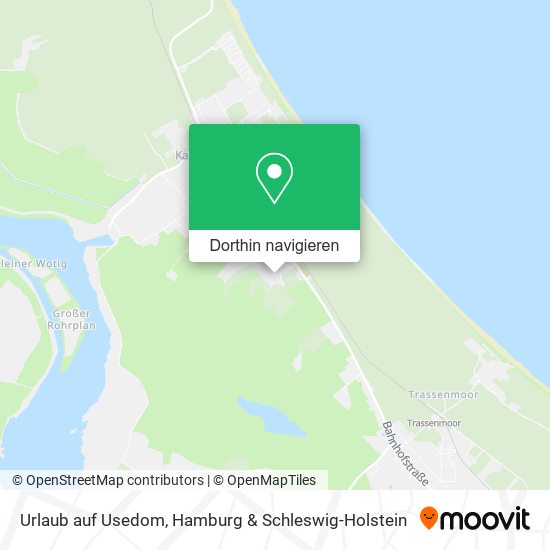 Urlaub auf Usedom Karte