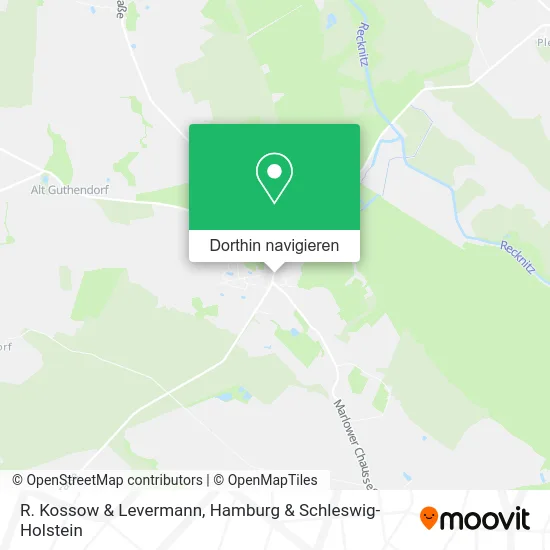 R. Kossow & Levermann Karte